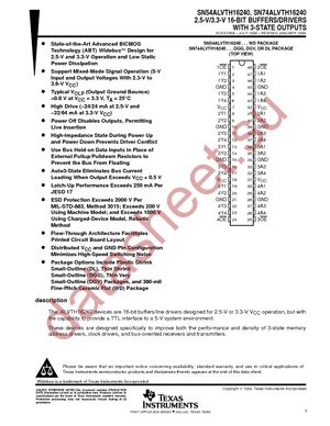 74ALVTH16240GRG4 datasheet  